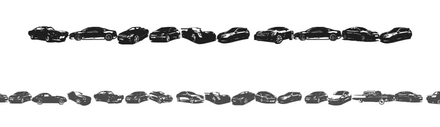 Famous Cars by Julia Schneider — Dingbats Font