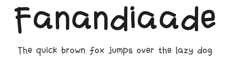 Fanandiaade by mochaffff — Script Handwritten Font