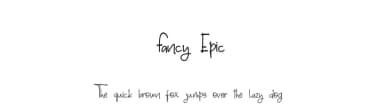 Fancy Epic by Muchamad Fachrul — Script Handwritten Font — thumbnail 1