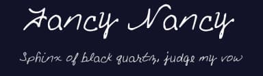 Fancy Nancy by FontPanda — Script Handwritten Font — thumbnail 2