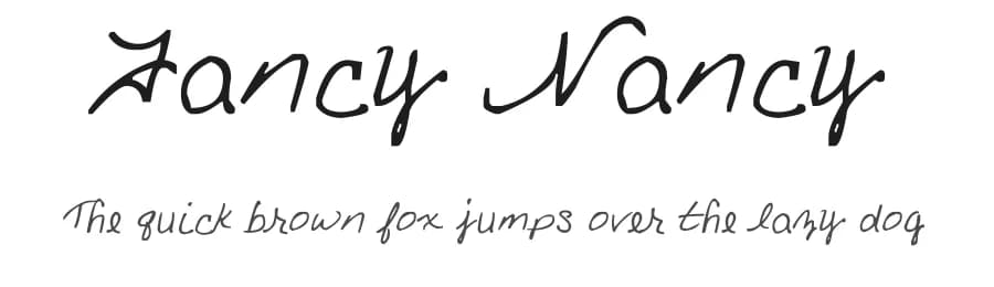 Fancy Nancy by FontPanda — Script Handwritten Font