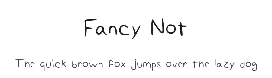 Fancy Not by Mike — Script Handwritten Font