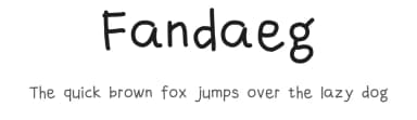 Fandaeg by mochaffff — Script Handwritten Font — thumbnail 1