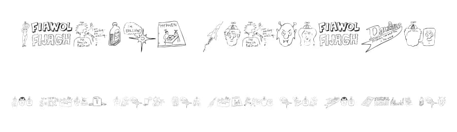 Fandom Dingbats by Listemageren — Dingbats Font