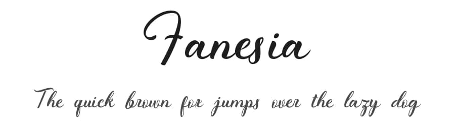 Fanesia by Cooldesignlab — Script Handwritten Font