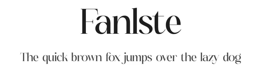 Fanlste by Storytype Studio — Serif Font