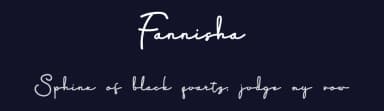 Fannisha by Mustofa Nur Sidiq — Script Handwritten Font — thumbnail 2