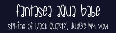 Fantasea Aqua Babe by Des Gomez — Script Handwritten Font — thumbnail 2