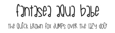 Fantasea Aqua Babe by Des Gomez — Script Handwritten Font — thumbnail 1