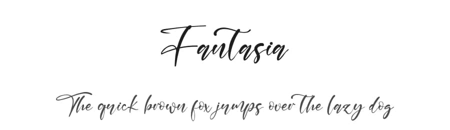 Fantasia by Kong Font — Script Handwritten Font