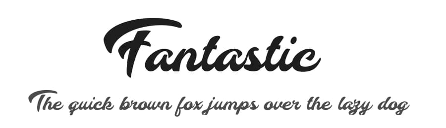 Fantastic by Billy Argel Fonts ® — Script Handwritten Font