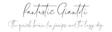 Fantastic Giantoli by Four Lines — Script Handwritten Font — thumbnail 1
