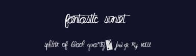 Fantastic Sunset by Xerographer Fonts — Script Handwritten Font — thumbnail 2
