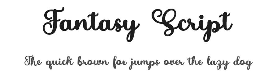 Fantasy Script by Bosstype Studio — Script Handwritten Font — preview 1