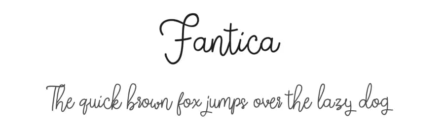 Fantica by Typia Nesia — Script Handwritten Font