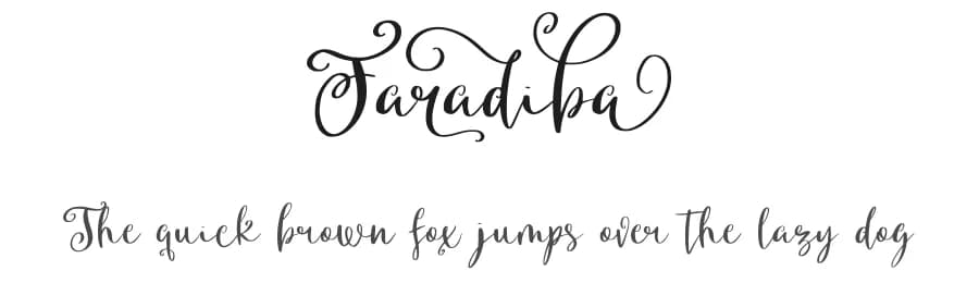 Faradiba by Abo Daniel Studio — Script Handwritten Font