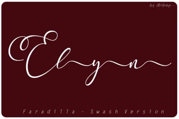 Faradilla Script Font by aldedesign — Script Handwritten Font