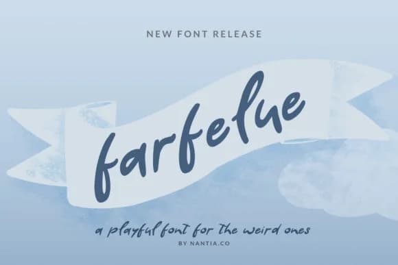 Farfelue Font by nantia — Script Handwritten Font
