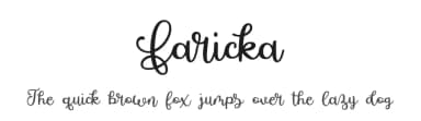 Faricka by Misti's Fonts — Script Handwritten Font — thumbnail 1