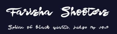 Farisha Shooters by Muharima Rasyid — Script Handwritten Font — thumbnail 2