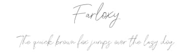 Farloxy by Maulana Creative — Script Handwritten Font — thumbnail 1