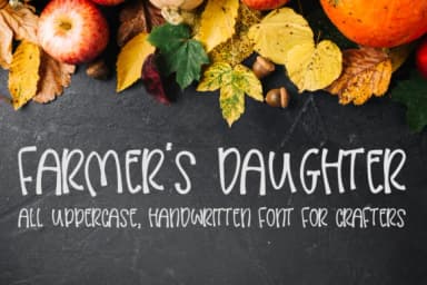 Farmers Daughter Font by Peace Love Craft — Script Handwritten Font — thumbnail 1