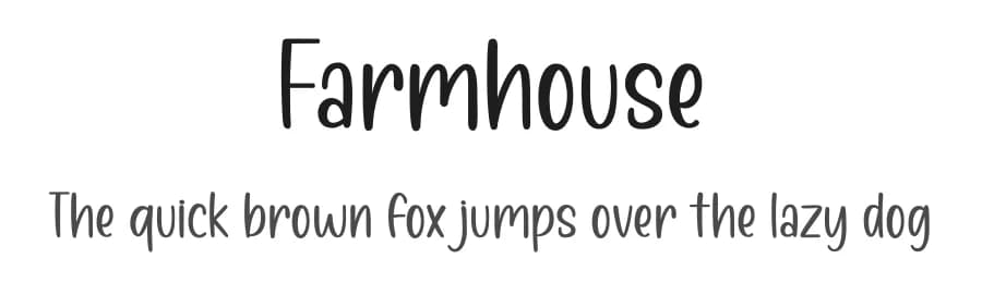 Farmhouse by Graphix Line Studio — Script Handwritten Font