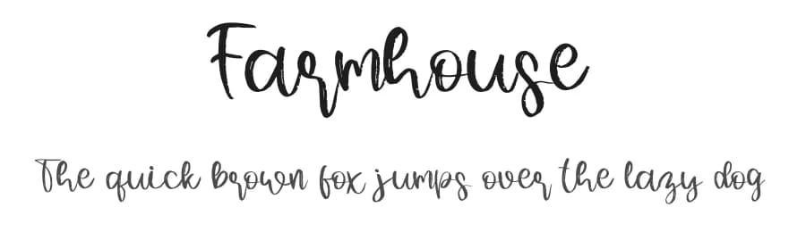 Farmhouse by Al Ghul — Script Handwritten Font