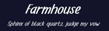 Farmhouse by Id: #6888964 — Script Handwritten Font — thumbnail 2