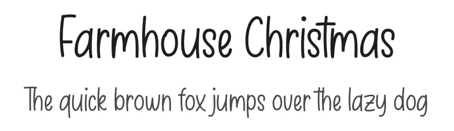Farmhouse Christmas by font3 — Script Handwritten Font — preview 1