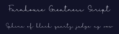 Farmhouse Greatness Script by Qwrtype Foundry — Script Handwritten Font — thumbnail 2