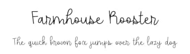 Farmhouse Rooster by Brittney Murphy Design — Script Handwritten Font — thumbnail 1