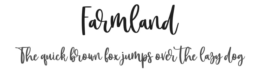 Farmland by Mozatype — Script Handwritten Font