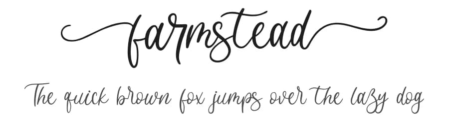 Farmstead by Qwrtype Foundry — Script Handwritten Font