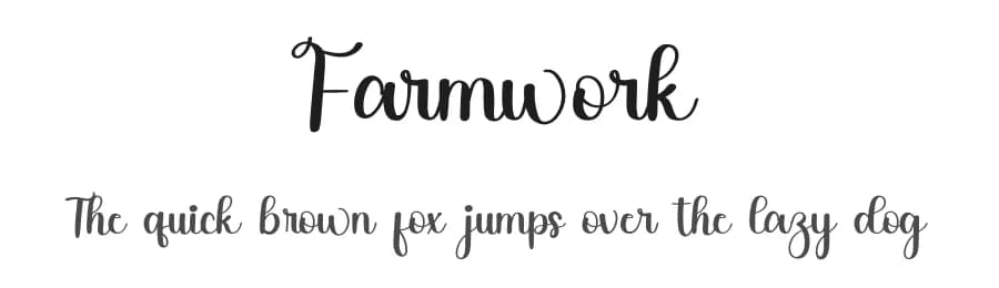 Farmwork by Inermedia Studio — Script Handwritten Font