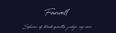 Farwell by Bale — Script Handwritten Font — thumbnail 2