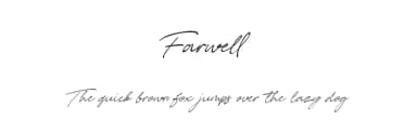 Farwell by Bale — Script Handwritten Font — thumbnail 1