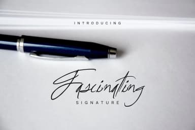 Fascinating Signature Font by Marcelo Inez — Script Handwritten Font — thumbnail 1