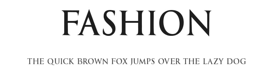 Fashion by Vladimir Nikolic — Serif Font