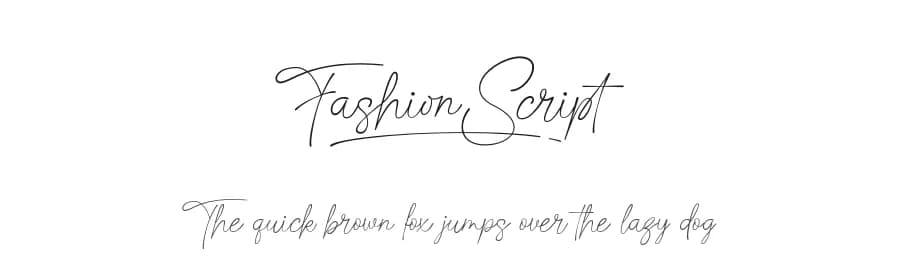 Fashion Script by MJType — Script Handwritten Font
