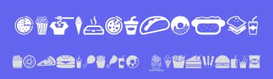Fast Food Icons by Woodcutter — Dingbats Font — thumbnail 3