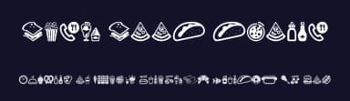 Fast Food Icons by Woodcutter — Dingbats Font — thumbnail 2