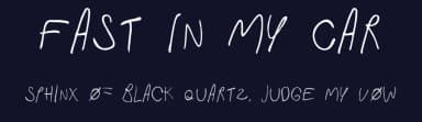 Fast In My Car by Erik Reys — Script Handwritten Font — thumbnail 2
