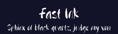 Fast Ink by Tera Asset Garage — Script Handwritten Font — thumbnail 2