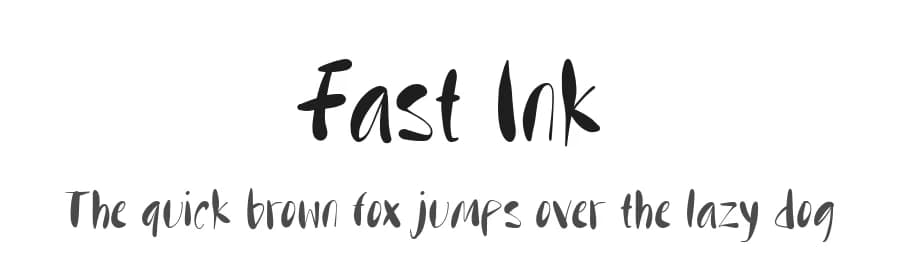 Fast Ink by Tera Asset Garage — Script Handwritten Font — preview 1