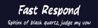 Fast Respond by MJType — Script Handwritten Font — thumbnail 2
