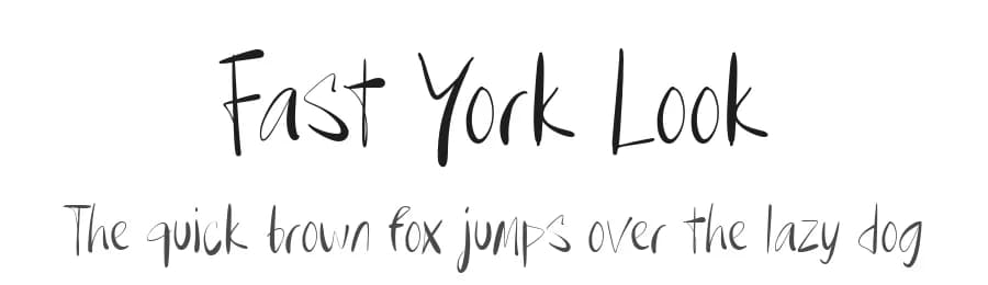 Fast York Look by Tera Asset Garage — Script Handwritten Font