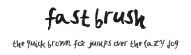 Fast Brush by Xerographer Fonts — Script Handwritten Font — thumbnail 1