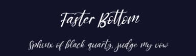 Faster Bottom by Kong Font — Script Handwritten Font — thumbnail 2