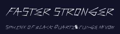 Faster Stronger by Xerographer Fonts — Script Handwritten Font — thumbnail 2